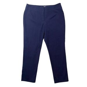 Chico’s Dress Pants Stretch Straight Leg Work Pants Blue Size 1 Short US 8 Short